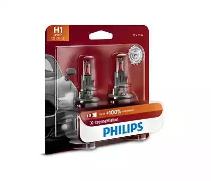 Philips X-tremeVision Headlight H1 Pack of 2