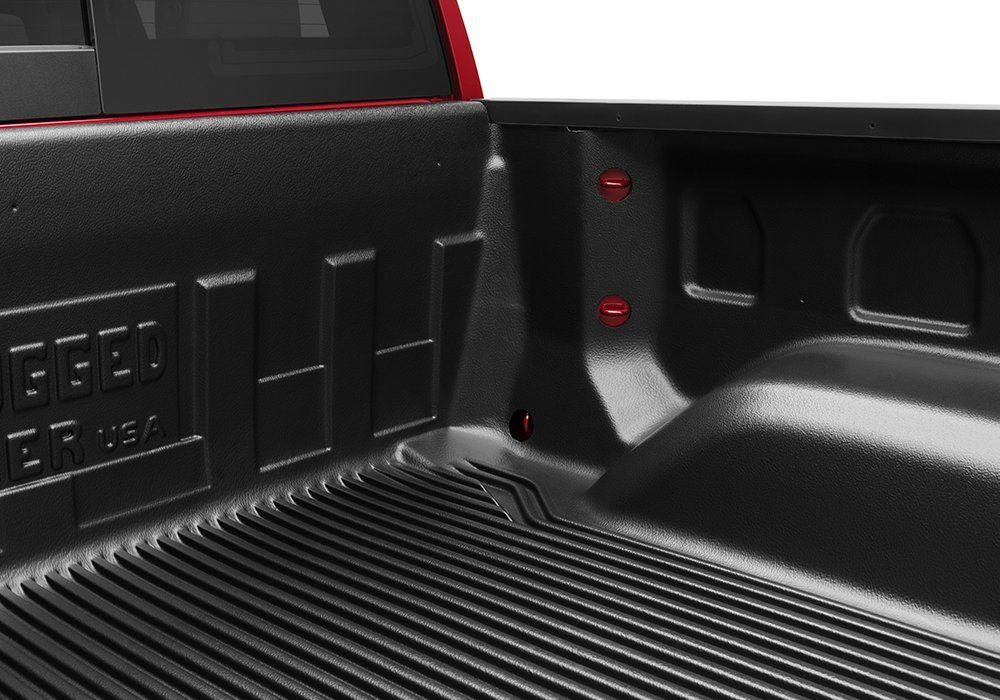 Rugged Liner F55U15 - Under Rail Bedliner Ford F-150 15-19 with 5' 7" Bed  except with electric plug and lights with button on left side