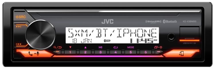 JVC KDX38MBS – 1-DIN Marine Digital Media Receiver