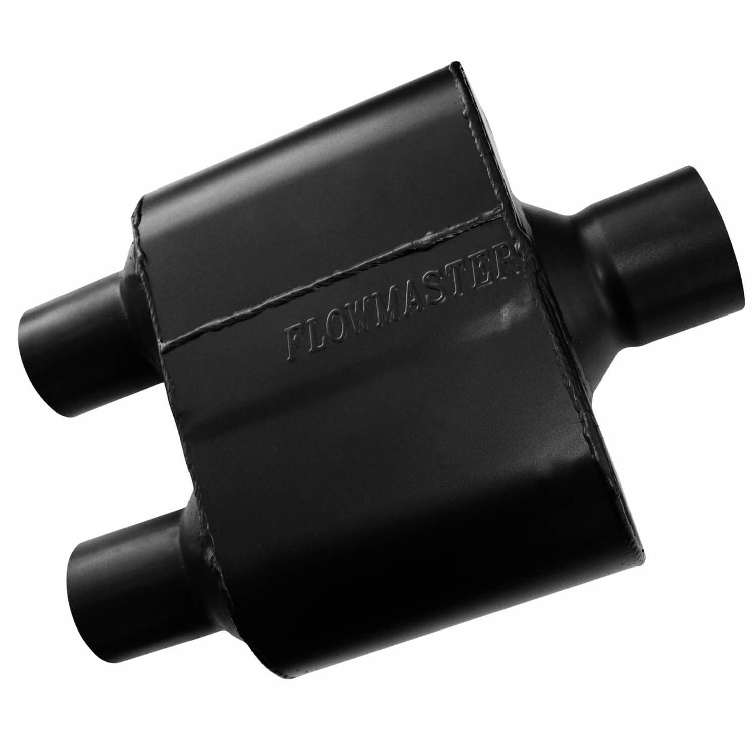Flowmaster 8430152 - Super 10 Series Stainless Steel Chambered muffler - 3.00 Center In / 2.50 Dual Out