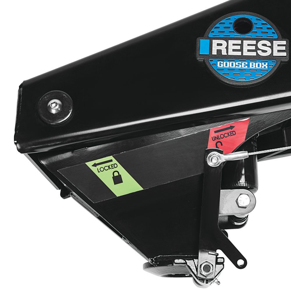 Reese 94920 - Goose Box 5th-Wheel-To-Gooseneck Air Ride Coupler Adapter 20,000 lbs. Capacity, Fits Lippert (1621, 1716, 0719, Rhino), Fabex PB 600 Series