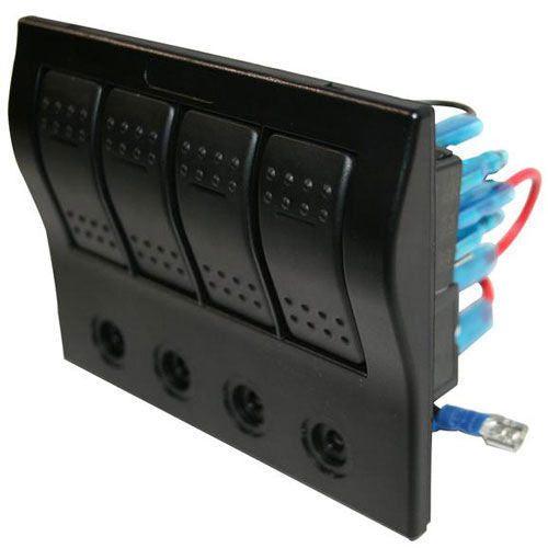 Bulldog Winch 20266 - 4-Switch Panel w/Lighted Breakers