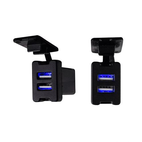 Toyota Style Knockout Usb Car Charger - Retail Pack