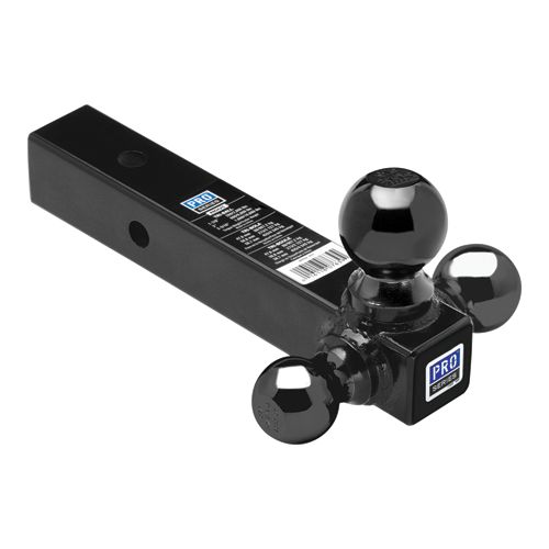 Draw-Tite 80425 - Tri-Ball Trailer Hitch Ball Mount, 10,000 lbs. Capacity, Fits 2 in. Receiver, Black
