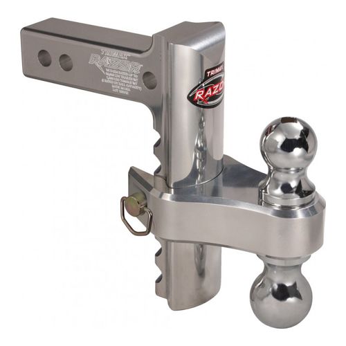 Trimax TRZ8AL-RP - 8″ Aluminum Adjustable Drop Hitch, Pin & Clip