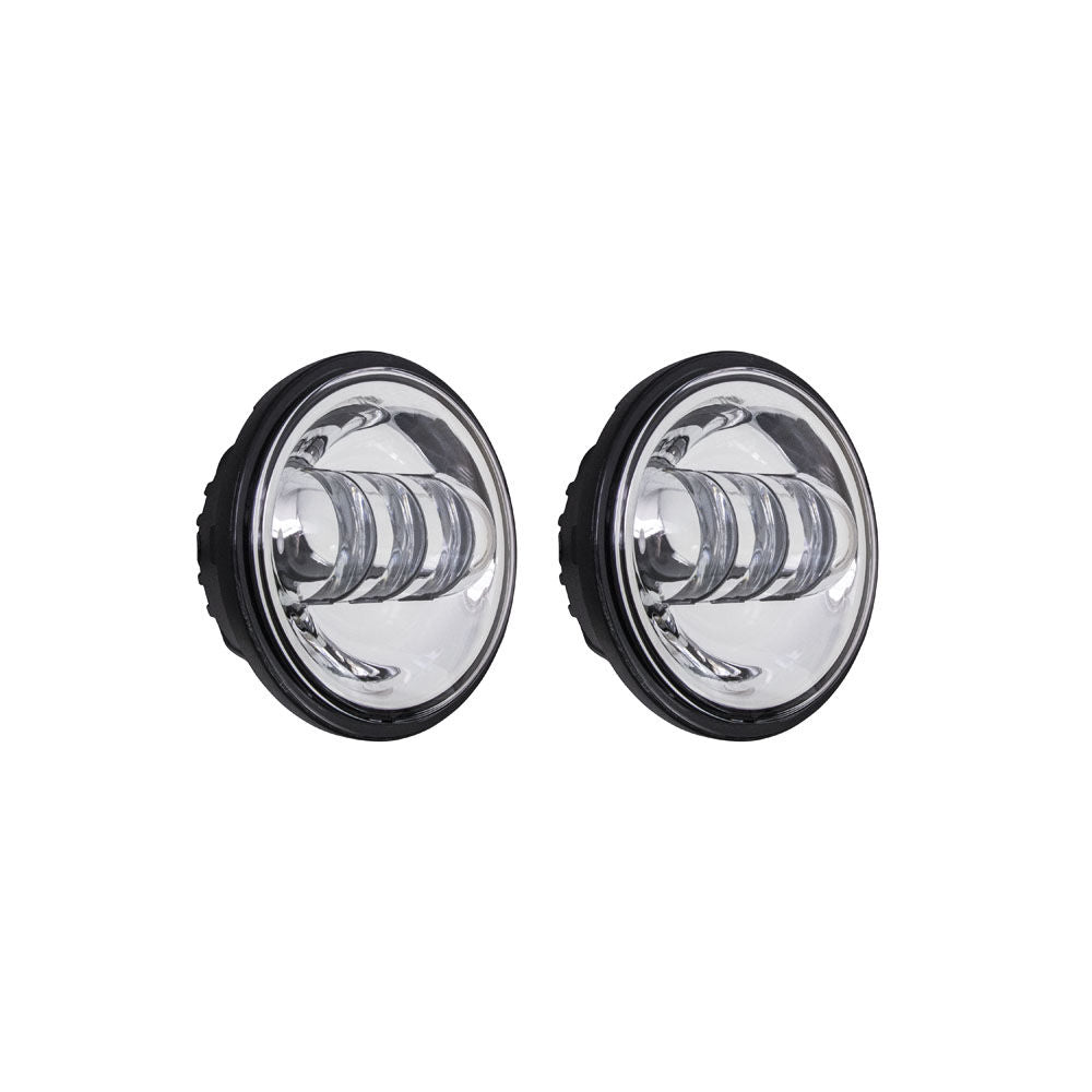 Saddle Tramp BC-451S - Motorcycle Auxiliary Lights with Silver Face - 4.5", 6 LED