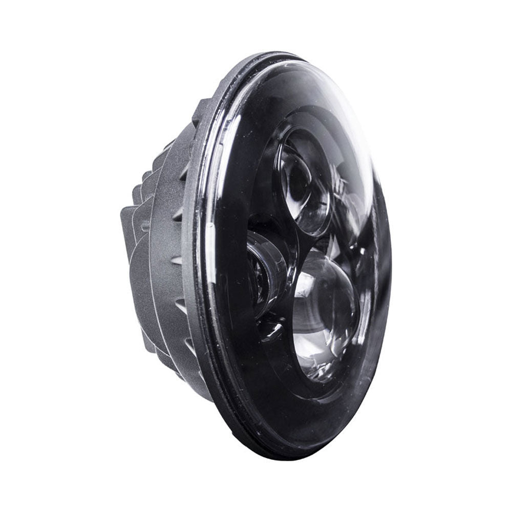 Saddle Tramp BC-701B - Black Round Motorcycle Headlights - 7"