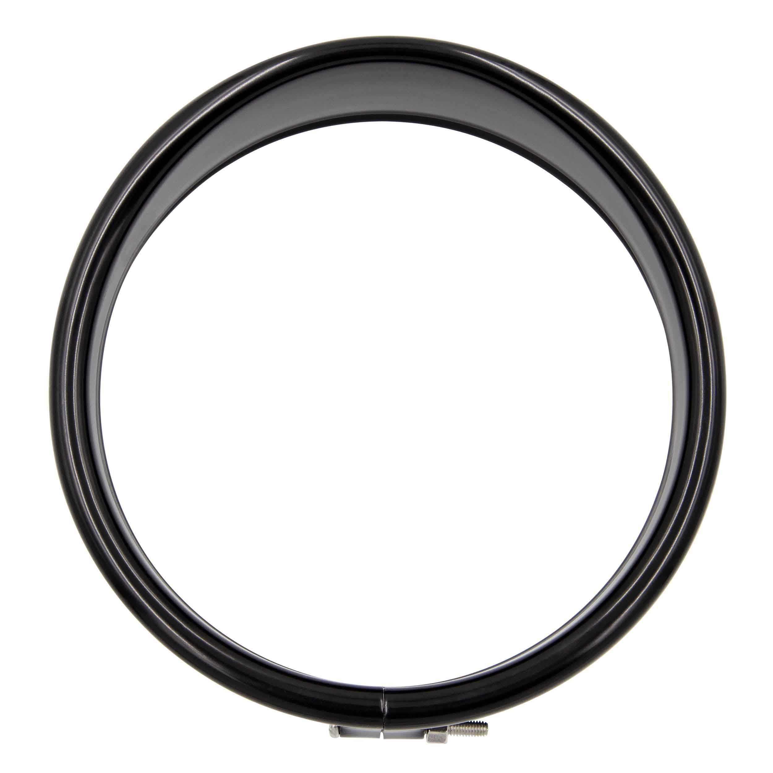 Saddle Tramp BC-HDTRIM1 - Black Visor Style Light Trim Ring - 5.6 Inch, Harley Davidson