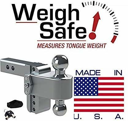 Weigh Safe CTB4-2 - Turnover Ball 4" Drop Hitch with 2" Shank
