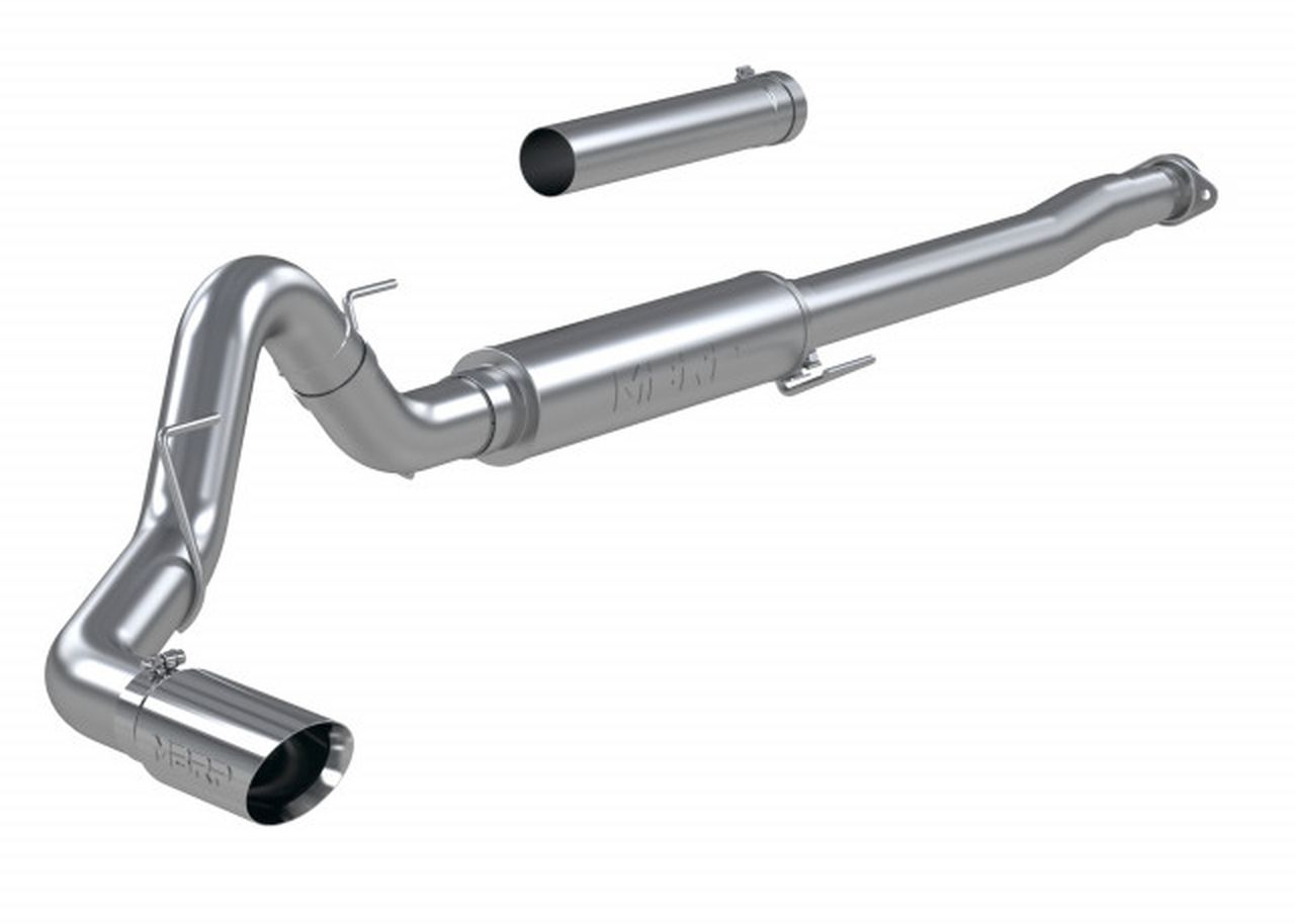 MBRP S5209304 - 4" Cat Back Stainless Steel Exhaust System, Single Side Race for Ford F-150 2.7L / 3.5L Ecoboost 5.0L 21