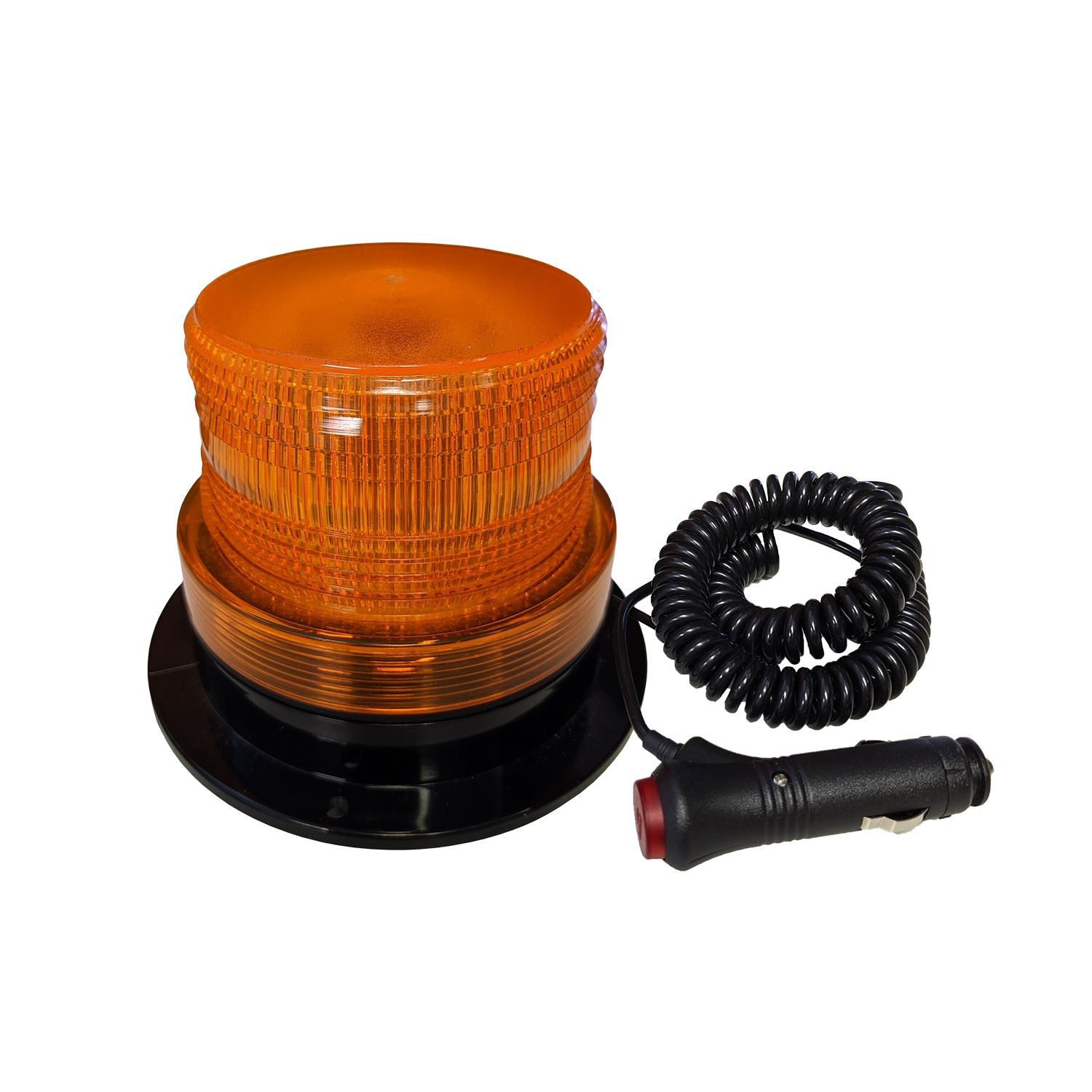 Uni-Bond E-333AM - 3.75″ Amber LED Beacon with Cigarette Plug