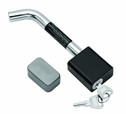 Draw-Tite 63223 - Trailer Hitch Lock, Fits 2 in. & 2-1/2 in. Receivers, 5/8 in. Pin Diameter, Bent Pin
