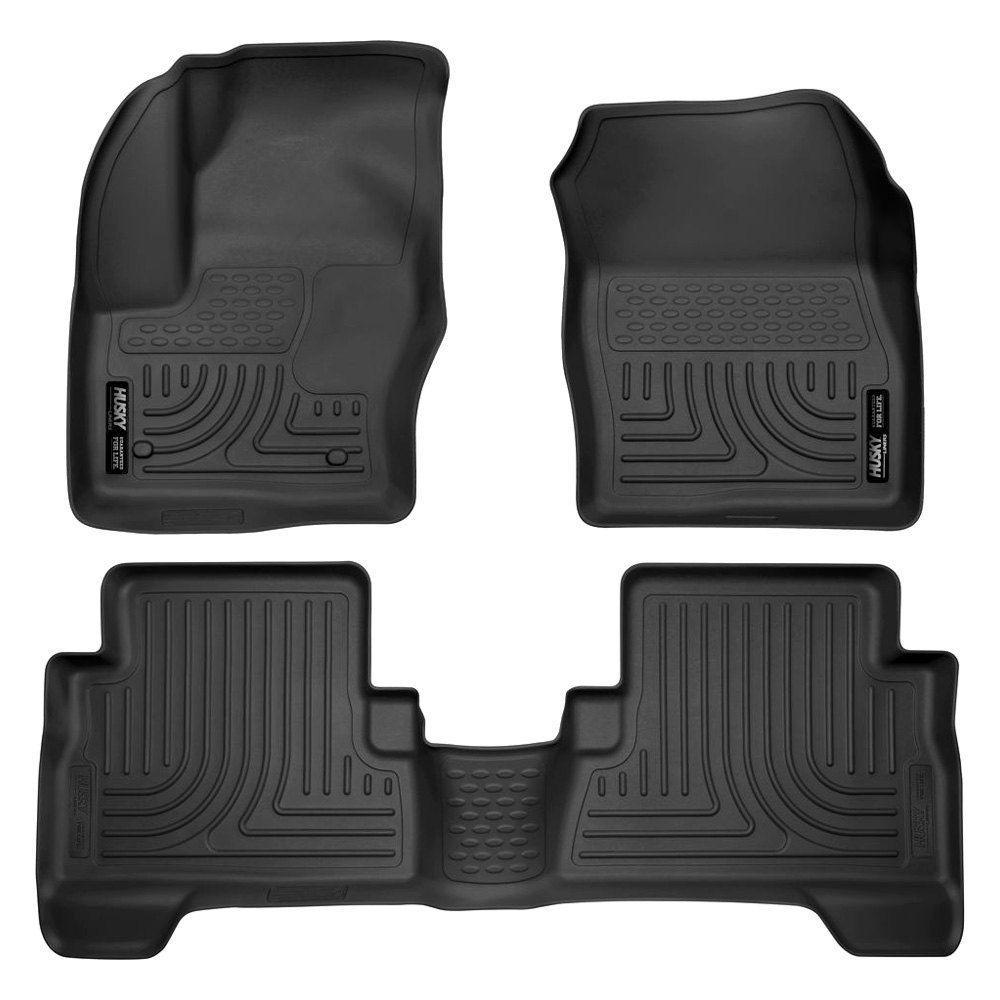 Husky Liners® • 99741 • WeatherBeater • Floor Liners • Black • First & Second Row