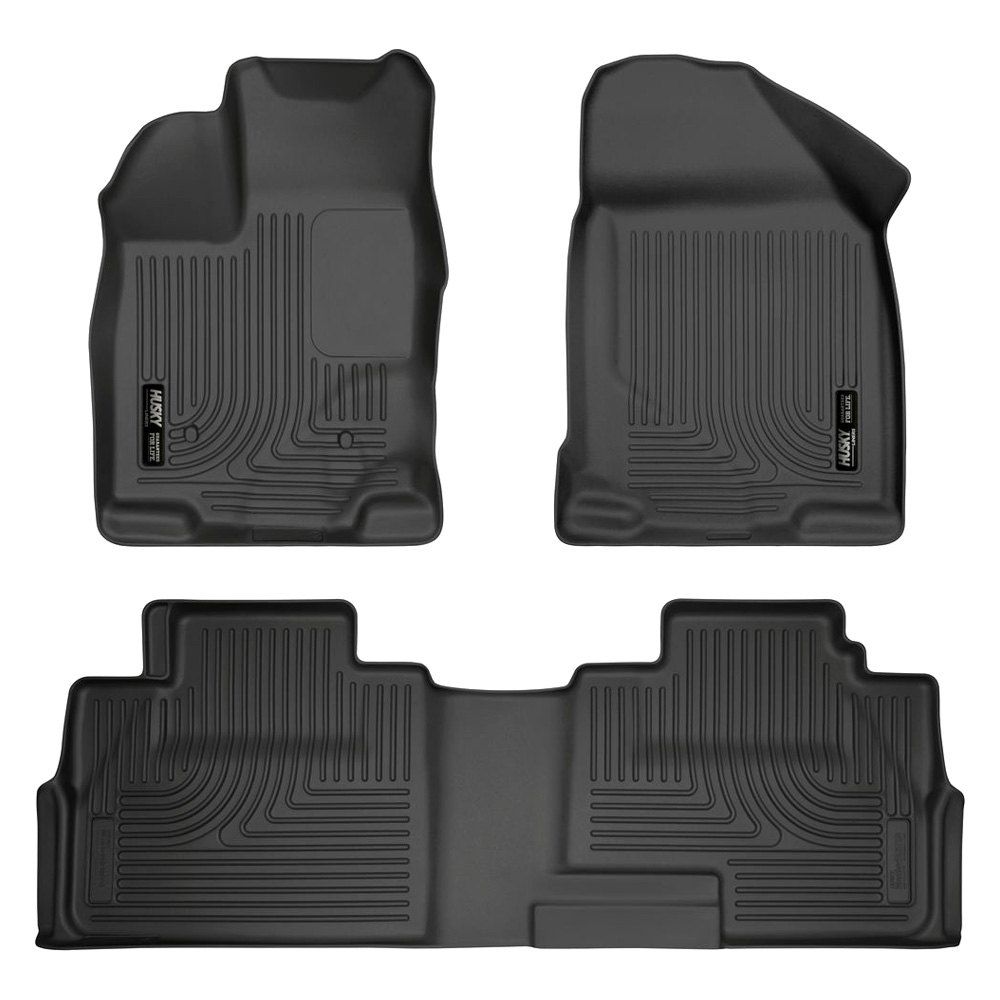 Husky Liners® • 99761 • WeatherBeater • Floor Liners • Black • First & Second Row