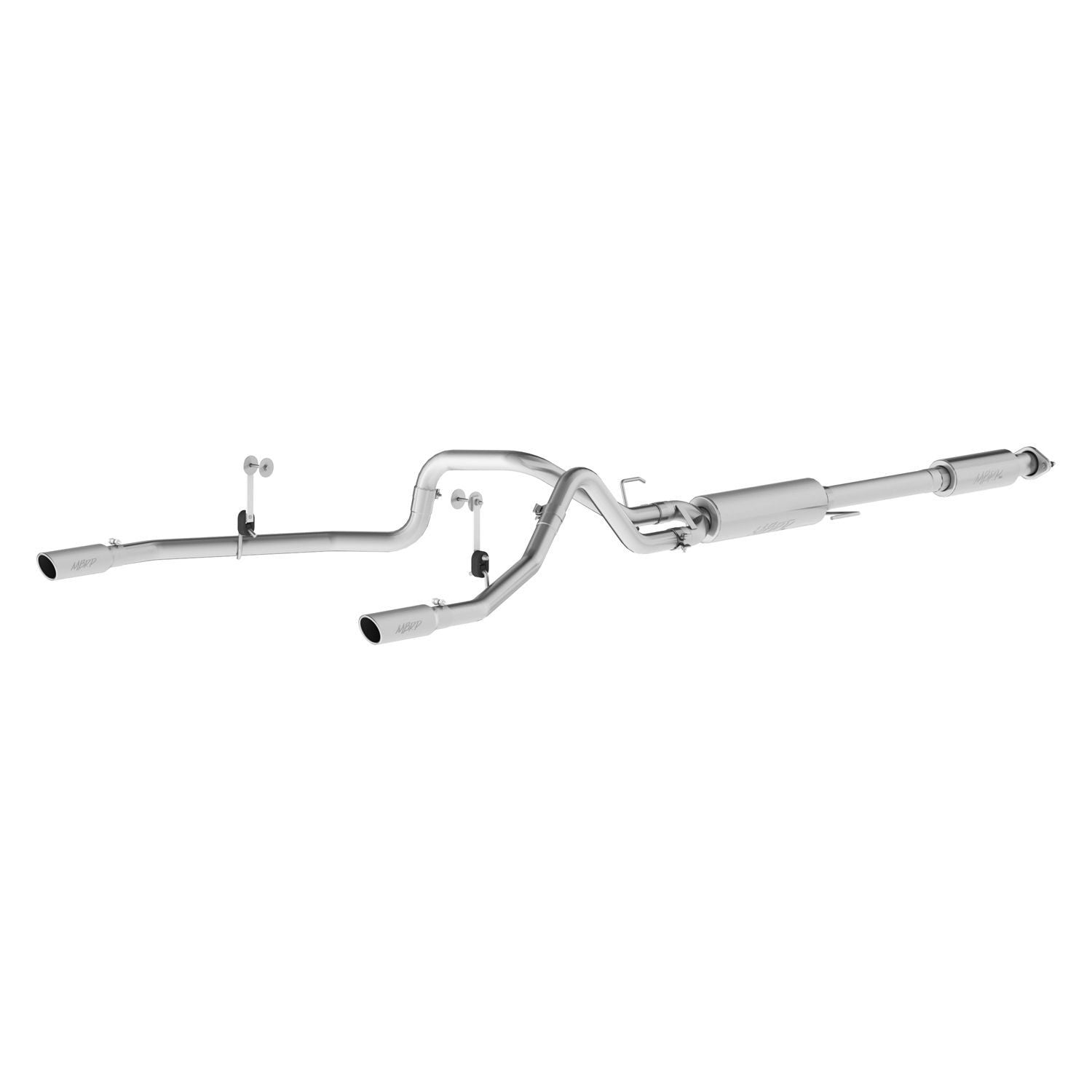 MBRP S5258AL - 2.5" Cat Back Aluminized Steel Exhaust System with Dual Rear Exit for FORD F-150 5.0L 15-20