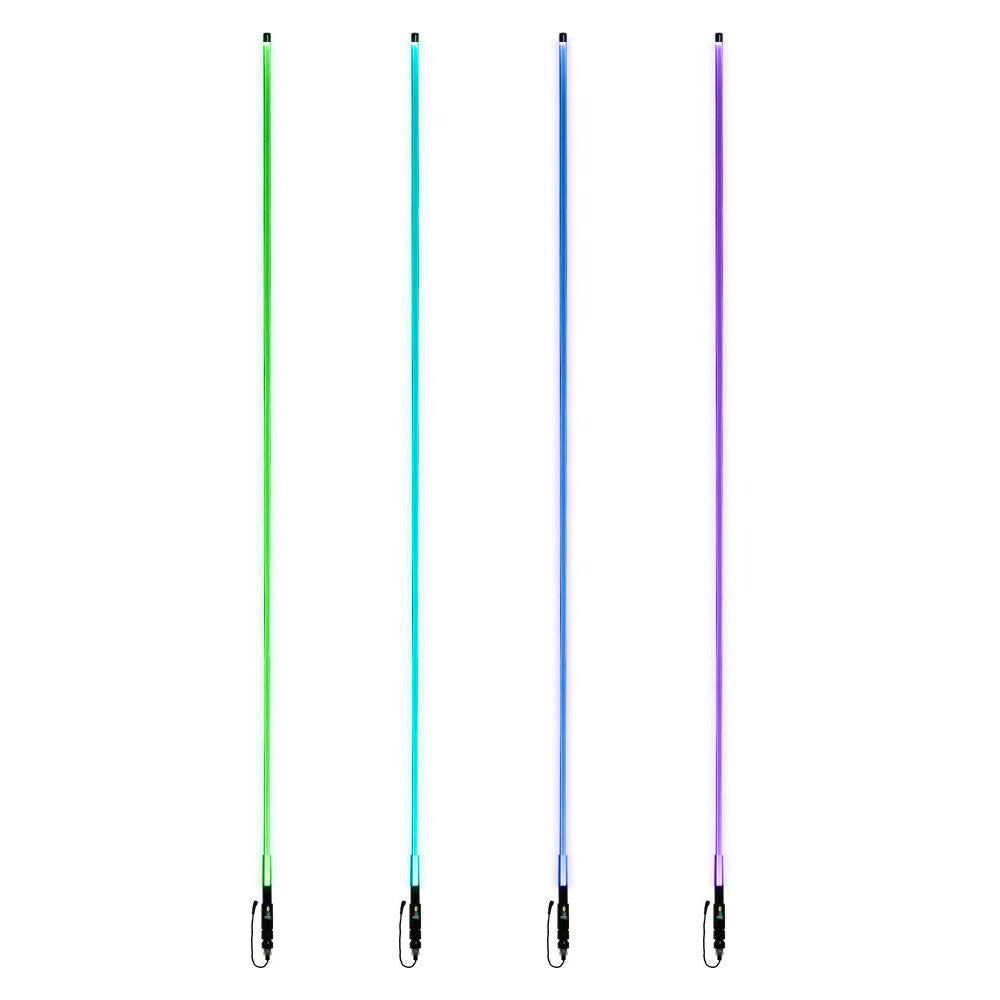 Power Sports MPS-FORGBWHIP6 - RGB Fiber Optic Whip Light - 6 Ft