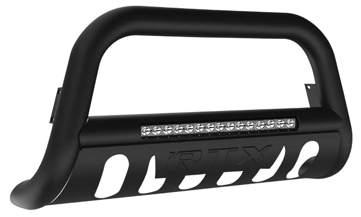 RTX RTX23011BS - Stainless Steel Bull Bars With LED Chevy Silverado/Sierra 2019