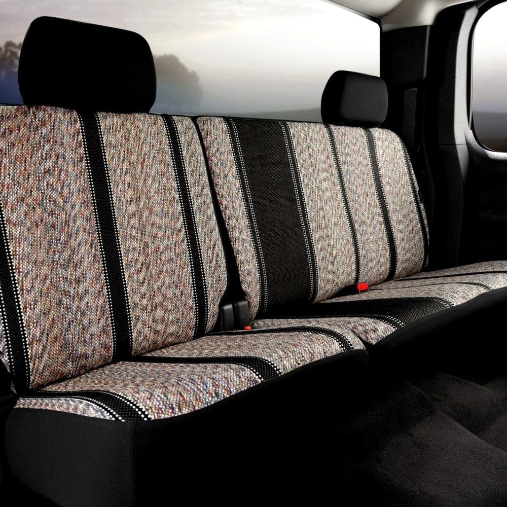 FIA® • TR42-68 BLACK • Wrangler Series Original • “Authentic Saddle Blanket” custom fit truck seat covers