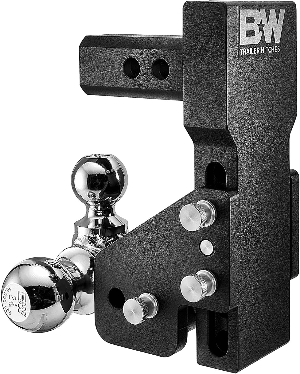 BW TS10066BMP - Tow & Stow Adjustable Ball Mount 1-7/8"X2" X 2-5/16"- 4.5" Drop,  5.5" Rise