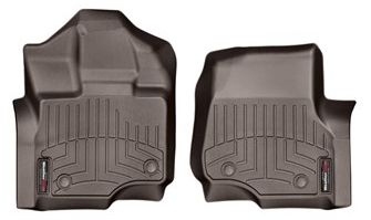 Weathertech® • 476971 • FloorLiner • Molded Floor Liners • Cocoa • First Row • Ford F-150 17-22