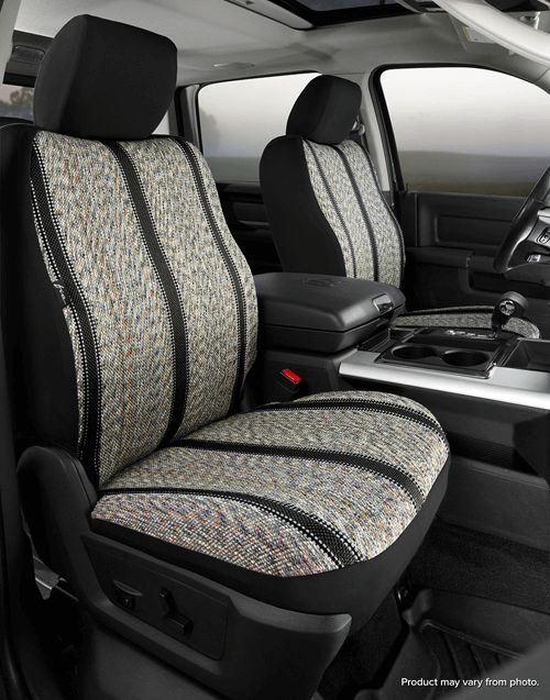 FIA® • TR43-1 BLACK • Wrangler Series Original • “Authentic Saddle Blanket” custom fit truck seat covers
