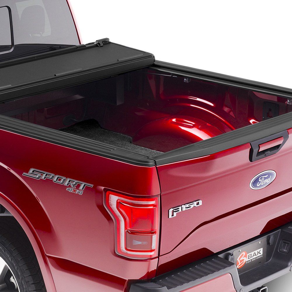 BAK® • 448227RB • BakFlip MX4 • Premium Folding Tonneau Cover • Ram 1500 5'7" 19-22 with RamBox &amp; with or without Multifunction Tailgate