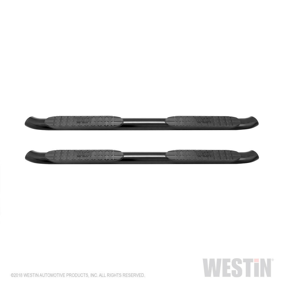 Westin 21-23715 - Pro Traxx 4" Oval Nerf Step Bars for Chevrolet Silverado / GMC Sierra 1500 14-19  2500/3500 15-19 Double Cab