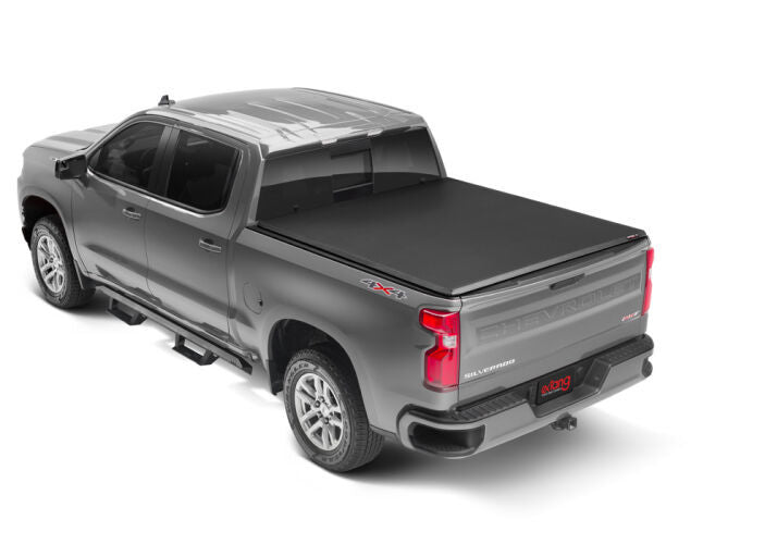 Extang® • 77420 • Trifecta E-Series • Soft Tri-Fold Tonneau Cover • Ram 1500 5'7" 09-23 (Classic Body Style) with RamBox