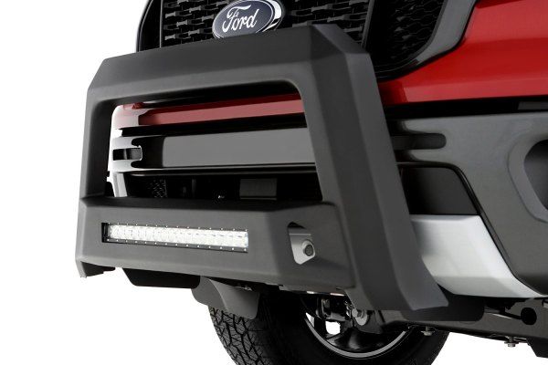 Lund 86521300 - Revolution Black Steel Bull Bar with Integrated LED Light Bar for Ford Ranger 19 (Don't fit with Factory Skid Plate)